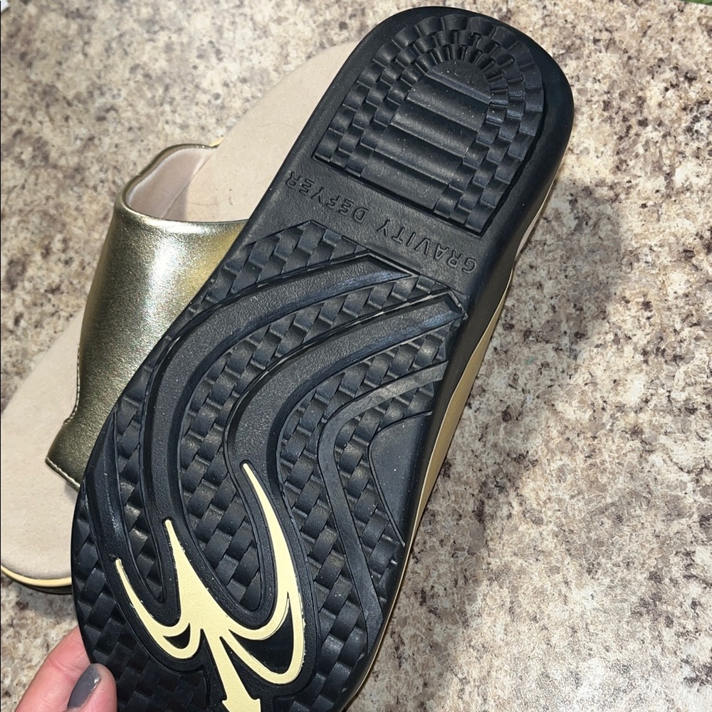 Gdefy Women's Gold Mules - Picture 7 of 7